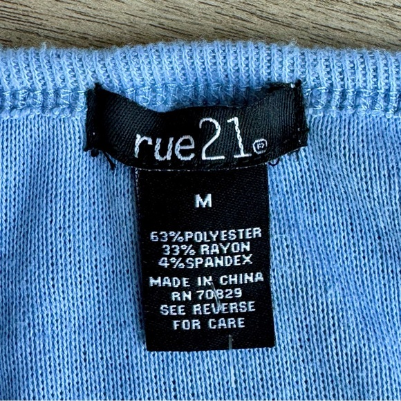 Rue21 Women’s Light Blue Sleeveless Jumpsuit with Drawstring Waist Size M - Picture 7 of 13